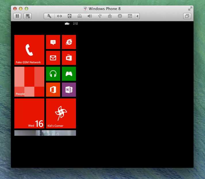 windows phone emulator mac os x